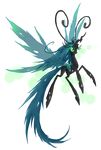  antennae breezie changeling crown equine female friendship_is_magic green_eyes horn kaizerin mammal my_little_pony plain_background queen_chrysalis_(mlp) solo transparent_background winged_unicorn wings 