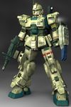  3d artist_request ez-8_gundam gun gundam gundam_08th_ms_team machine_gun mecha shield weapon 