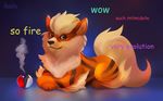  ambiguous_gender arcanine barefoot canine crossover doge english_text feral fur happy hi_res looking_away lying mammal meme nintendo nude on_stomach pok&#233;ball pok&#233;mon pok&eacute;ball pok&eacute;mon smile smoke solo text tsaoshin video_games 