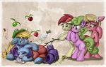  amber_eyes apple applejack_(mlp) blanket blonde_hair building cutie_mark daisy_(mlp) equine eyes_closed female floating flower flu flying freckles friendship_is_magic fruit green_eyes green_hair group hair harwick horn horse house icepack lily lily_(mlp) lying mammal my_little_pony pony purple_hair rarity_(mlp) red_hair rose_(mlp) sick stick thermometer tissue unicorn yarn 