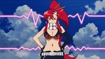  animated animated_gif belt bikini_top bouncing_breasts breasts cleavage gainax large_breasts ponytail red_hair tengen_toppa_gurren_lagann yoko_littner 
