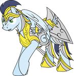  armor blue_fur blue_hair cutie_mark equine friendship_is_magic fur hair hooves horse knight male mammal my_little_pony pegasus plain_background pony rusilis soarin_(mlp) solo transparent_background wings wonderbolts_(mlp) 