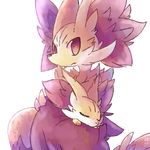  canine cute delphox fennec fennekin fox mammal nintendo plain_background pok&#233;mon pok&eacute;mon red_eyes sleeping ushioppoi video_games 