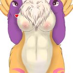  abs breasts digimon elbow_gloves faceless_female female gloves nipples nude plain_background renamon solo veck white_background wide_hips yin_yang 