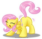  cute cutie_mark equine female fluttershy_(mlp) friendship_is_magic fur hair happy horse mammal my_little_pony pegasus pink_hair pony solo wings yellow_fur 