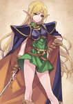  blonde_hair deedlit elf matsuryuu record_of_lodoss_war sword 