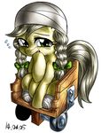  bandage equine female green_eyes grey_hair hair horse lucky_(mlp) mammal my_little_pony nekubi pony solo wheelchair 