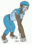  baboon breasts clothing female fur gorilla jill_valentine mammal prehensile_feet primate tranformation transformation 