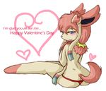  anthrofied blush eeveelution fur game_freak gamefreak holidays looking_at_viewer nintendo panties pink_fur pok&#233;mon pok&#233;morph pok&eacute;mon pok&eacute;morph sylveon takame underwear valentine&#039;s_day valentine's_day video_games white_fur 