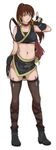  1girl alternate_costume breasts bula dead_or_alive kasumi_(doa) large_breasts midriff simple_background solo tecmo white_background 
