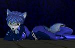  1girl 3d anthro blue_fur blue_hair bodysuit canine daymond42 female fox fur furry hair krystal mammal nintendo skinsuit star_fox tail video_games 