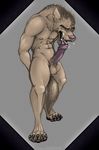  autofellatio balls biceps big_penis canine cum cumshot dog erection fangs foreskin_play garek_maxwell humanoid_penis licking male mammal masturbation muscles oral orgasm pecs penis solo standing teeth tongue uncut 