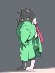  4_fingers barefoot blush caprine clothed clothing deltarune digital_media_(artwork) eyewear glasses goat hat holding_object horn invalid_tag looking_at_viewer male mammal ralsei robe shy simple_background solo standing undertale video_games 