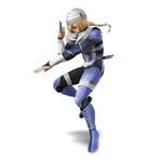 3d androgynous bandages blonde_hair braid highres long_hair official_art red_eyes sheik solo super_smash_bros. the_legend_of_zelda 