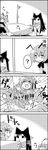  2girls 4koma animal_ears antennae bathtub brooch cape comic doyagao greyscale head_fins highres imaizumi_kagerou jewelry long_hair mermaid monochrome monster_girl multiple_girls neckerchief short_hair shower_head tani_takeshi touhou translated wakasagihime water wriggle_nightbug yukkuri_shiteitte_ne |_| 