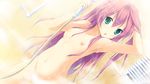  breasts game_cg koisuru_natsu_no_last_resort long_hair mottsun nipples nude pink_hair shower tsukumi_sango 