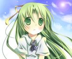  green_eyes green_hair higurashi_no_naku_koro_ni long_hair solo sonozaki_shion tsukishio_kanoka 
