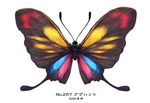  bug butterfly gen_3_pokemon insect no_humans pokemon pokemon_(creature) realistic simple_background solo toto_mame white_background 