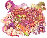  6+girls absolutely_everyone ai-kun beard bilrer blonde_hair blue_hair bobby_margot brera_sterne brown_hair canaria_berstein catherine_glass cyborg e-mi elmo_kridanik everyone facial_hair fang galaxy grace_o'connor green_hair henry_gilliam howard_glass jeffrey_wilder klan_klein luca_angeloni macross macross_frontier major_ohgotwhai's_advisor matsuura_nanase meltrandi microphone mikhail_buran military military_uniform mina_roshan miranda_merin mishima_leon monica_lang multiple_boys multiple_girls nene_rora ohgotwhai ozma_lee pink_hair ponytail purple_hair ram_hoa ranka_lee ranshe_mei raramia_rerenia red_hair salute saotome_alto saotome_ranzou saotome_yasuboro sheryl_nome star_(sky) tehmzin twintails uniform zentradi 