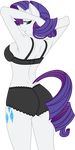  absurd_res alpha_channel anthro anthrofied arms_behind_back arms_behind_head back_turned blue_eyes bra breasts cutie_mark equine female feral friendship_is_magic fur hair hi_res horn horse lingerie mammal my_little_pony panties pia-sama plain_background pony purple_hair rarity_(mlp) sirhcx solo transparent_background underwear unicorn white_fur 