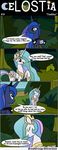  blue_fur blue_hair bredgroup comic crossover crown cutie_mark english_text equine female feral friendship_is_magic fur hair horn horse long_hair magic mammal multi-colored_hair my_little_pony pony princess_celestia_(mlp) princess_luna_(mlp) purple_eyes royalty sibling silverane sisters teal_eyes text winged_unicorn wings 