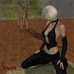  antlers blonde_hair cervine clothed clothing deer female hair horn human male mammal straight vaesark 