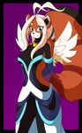  anthro areola black_fur breasts brown_fur camel_toe clothed clothing dress edit female fur grey_eyes hair hands_behind_back hi_res las_lindas looking_at_viewer mammal messiah necklace nipples open_eyes pussy red_panda skimpy smile solo standing translucent unknown_artist wings 