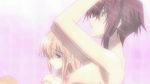  3girls animated animated_gif arms_behind_head arms_up bath bath_time bathing breasts hands_above_head hands_behind_head kenzen_robo_daimidaler large_breasts multiple_girls nude shower small_breasts 