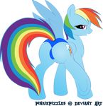  alpha_channel butt equine female feral friendship_is_magic hi_res horse looking_at_viewer mammal my_little_pony panties pegasus pinkiepizzles pony rainbow_dash_(mlp) smile solo underwear wings 