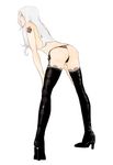  ass bikini_bottom boots breasts genderswap genderswap_(mtf) high_heel_boots high_heels highres jojo_no_kimyou_na_bouken lace lace-trimmed_thighhighs large_breasts long_hair panties solo tattoo thigh_boots thighhighs thong tit_horse topless underwear vanilla_ice 