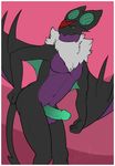  5_fingers amwulf anthro anthrofied balls bat butt erection fur half-closed_eyes hand_on_butt happy hi_res looking_at_viewer male mammal muscles navel nintendo noivern nude pecs penis pok&#233;mon pok&eacute;mon pose round_ears smile solo standing video_games wings wyvern 