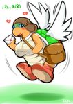  breasts crossgender female mario_bros nintendo parakarry reptile scalie shell smile translated turtle video_games wings ymbk 