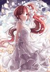  dress mahou_shoujo_madoka_magica sakura_kyouko sumi_mi wedding_dress 