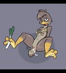  anthro anthrofied avian bottomless breasts cum cum_in_pussy cum_inside cum_on_floor duck exposed_breasts farfetch&#039;d farfetch'd female foot_focus fucked_silly leek nintendo open_mouth plain_background pok&#233;mon pok&eacute;mon siroc sitting solo video_games 