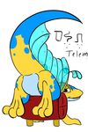  antennae bent_over blush butt featureless_crotch hindpaw neopets paws presenting presenting_hindquarters raised_tail scalie solo techo telem 