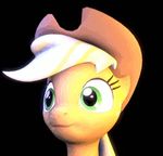  3d animated applejack_(mlp) equine female feral friendship_is_magic horse mammal my_little_pony mynokiarules pony smile solo 