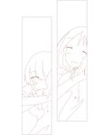  :d ^_^ ^o^ bad_id bad_pixiv_id blush close-up closed_eyes comic couple face fud fukuji_mihoko highres jpeg_artifacts monochrome multiple_girls open_mouth saki simple_background smile takei_hisa translation_request white_background yuri 