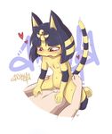  ankha anthro balooga cum cum_inside egyptian faceless_male feline female flat_chested human interspecies male mammal nintendo nipples nude open_mouth plain_background pussy straight vaginal video_games 
