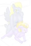  age_difference anthro anthrofied bed blonde_hair breasts cub daughter derpy_hooves_(mlp) dickgirl dickgirl_on_female dinky_hooves_(mlp) duo equine female friendship_is_magic fur grey_fur hair horn incest intersex lamiaaaa mammal mother mother_and_daughter my_little_pony nude parent pegasus penetration penis sex tongue two_tone_hair unicorn wings young 