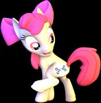  2014 3d apple_bloom_(mlp) equine female feral friendship_is_magic horse mammal my_little_pony mynokiarules pony smile solo 