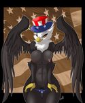  2009 amber_eyes america avoid_posting bald_eagle breasts chalo eagle looking_at_viewer nipples presenting pussy sexyfur solo 