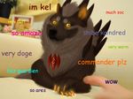  black_nose canine dante-aran dog doge english_text fur grey_fur kel mammal meme shadowofsolace shiba_inu text yellow_eyes 