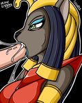  anthro black_background breasts canastus cat clothed_sex clothing disney duo egyptian feline fellatio female gold green_eyes jewelry lipstick male mammal mirage oral oral_sex penis plain_background sex 