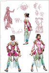  alternate_costume artist_request chai_xianghua character_sheet chinese_clothes concept_art earrings jewelry official_art scan soulcalibur soulcalibur_iv sword thighhighs weapon 