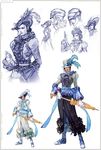  alternate_costume artist_request concept_art feathers frills gloves hat ribbon setsuka soulcalibur thighhighs top_hat umbrella 