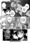  4koma comic greyscale haramura_nodoka hard_translated kiyosumi_school_uniform mikage_takashi miyanaga_saki monochrome multiple_girls saki school_uniform serafuku translated 