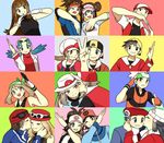  6+girls :3 :d ;) ;d ;o backwards_hat bandages bangs bare_arms bare_shoulders baseball_cap beanie black_hair blonde_hair blue_(pokemon) blue_eyes blue_hair blue_jacket blunt_bangs blush bow breasts brown_eyes brown_hair calme_(pokemon) cheek_kiss closed_eyes closed_mouth coat couple crystal_(pokemon) double_bun dual_persona eyelashes eyewear_on_head gloves gold_(pokemon) grey_hair grin hair_tie hand_in_hair hand_on_another's_cheek hand_on_another's_face hand_up haruka_(pokemon) hat hat_bow head_to_head heart_trace hetero hikari_(pokemon) jacket kiss kotone_(pokemon) kouki_(pokemon) kyouhei_(pokemon) labcoat long_hair long_sleeves looking_at_another looking_at_viewer medium_breasts mei_(pokemon) multiple_boys multiple_girls one_eye_closed open_mouth poke_ball_symbol pokemon pokemon_(game) pokemon_bw pokemon_bw2 pokemon_dppt pokemon_emerald pokemon_frlg pokemon_gsc pokemon_hgss pokemon_platinum pokemon_rgby pokemon_rse pokemon_xy profile pumpkinpan raglan_sleeves red_(pokemon) red_(pokemon_frlg) red_(pokemon_rgby) red_bow red_hat scarf serena_(pokemon) short_over_long_sleeves short_sleeves sidelocks sideways_glance simple_background sleeveless sleeves_past_elbows small_breasts smile sunglasses thumbs_up touko_(pokemon) touya_(pokemon) track_jacket twintails undershirt v visor_cap wavy_mouth when_you_see_it white_gloves white_hat white_scarf winter_clothes yuuki_(pokemon) 