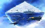  alien asteroid city cityscape comet comet_empire epic fleet fmu gatlantis no_humans oldschool realistic science_fiction space space_colony space_craft space_station spoilers uchuu_senkan_yamato 