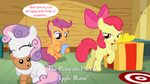  bear blanket christmas computer cute cutie_mark_crusaders_(mlp) doll equine female friendship_is_magic gift holidays horn ipod jananimations mammal my_little_pony pegasus scootaloo_(mlp) smile sweetie_belle_(mlp) unicorn wings winter 