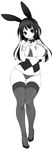  :&gt; animal_ears areola_slip areolae bangs between_breasts blush bow bowtie breast_suppress breasts bunny_ears bunny_girl cameltoe carrot cleavage contrapposto covered_nipples curvy detached_collar eyebrows_visible_through_hair fake_animal_ears full_body greyscale groin head_tilt highres large_breasts long_hair looking_at_viewer mada_(mk333) monochrome navel nipples original panties perky_breasts shiny shiny_hair sidelocks simple_background skindentation solo standing strap_gap taut_clothes thick_thighs thigh_gap thighhighs thighs tsurime two_side_up underwear white_background wide_hips wrist_cuffs 